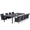 Outdoor rattan garden furniture dining set dinner table and chair