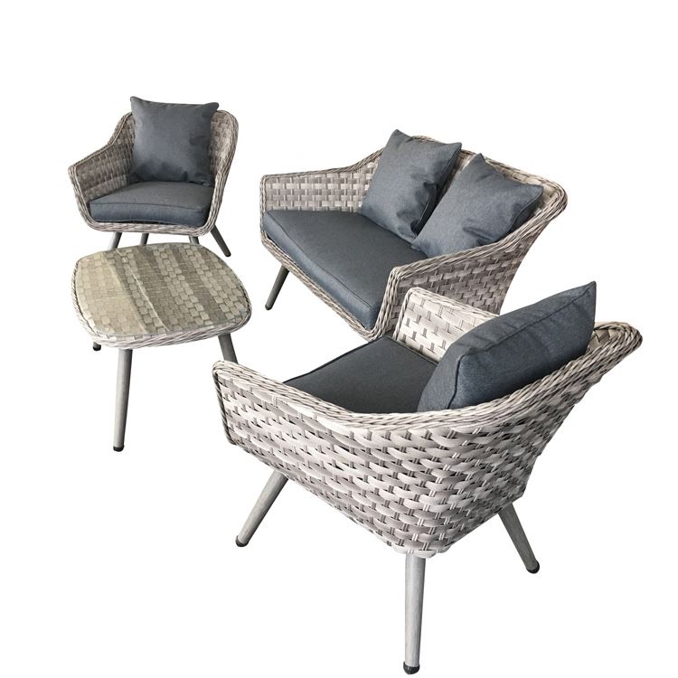 Small winchester garden set poly synthetic rattan outdoor furniture