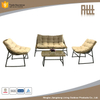 Sets Poly Outdoor Cafe Patio Chair Brown Rattan Garden Furniture