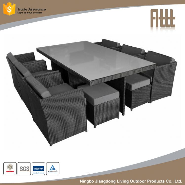 Popular for the market factory supply 6 seater plastic table and chair