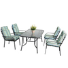 Swivel Cast Chairs Outdoor Bistro Set Folding Table Aluminum Chair Metal Furniture