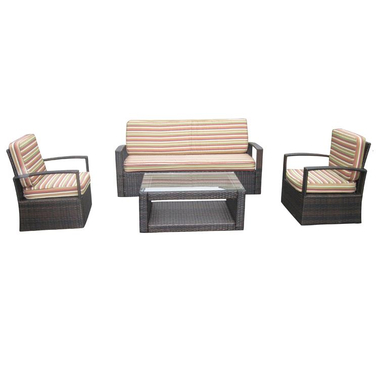 London wicker india 4 piece parasol patio deals outside garden outdoor rattan sofa chair furniture set with cushion