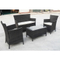 4pc four piece patio set wicker kd brown rattan outdoor furniture sets
