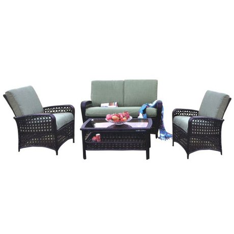 Garden Sofa Kd Furniture Woven Rattan Deep Seating Set