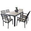 Chairs Garden Dining Set Metal Mesh Chair And Table Cast Aluminum Patio Outdoor Furniture Aluminium