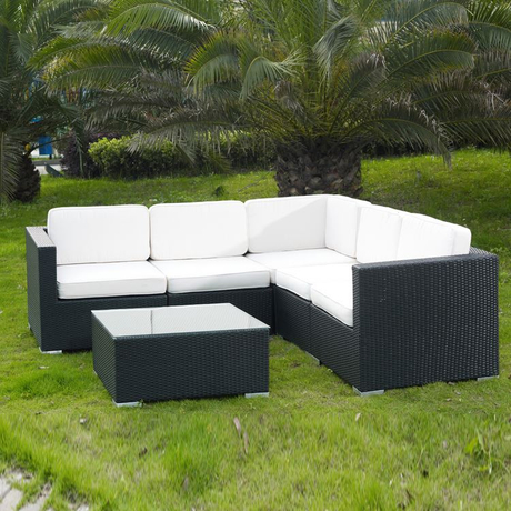 Outdoor couches and sofas sets with exterior cover corner garden sofa set