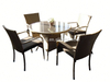 Fine appearance factory supply rattan outdoor bistro set