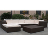 Sofa Outdoor Wicker Sectional Black Rattan Patio Furniture