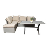 Patio Wholesale Wicker Rattan/wicker Sectional Living Room Set/lounge Imitation Rattan Garden Furniture Corner Sofa Set