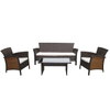 Coffee Set Rattan Sofa Sets 4 Pcs Design Wicker Kd Outdoor Rattan/wicker Furniture