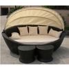 Promotion factory supply outdoor furniture-rattan round bed