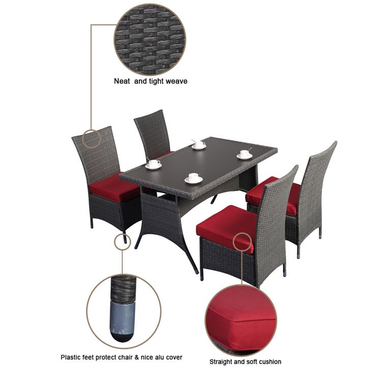 Wholesale Tables Garden Classic Kd Dining Chairs Rattan And Chair Set Outdoor Table