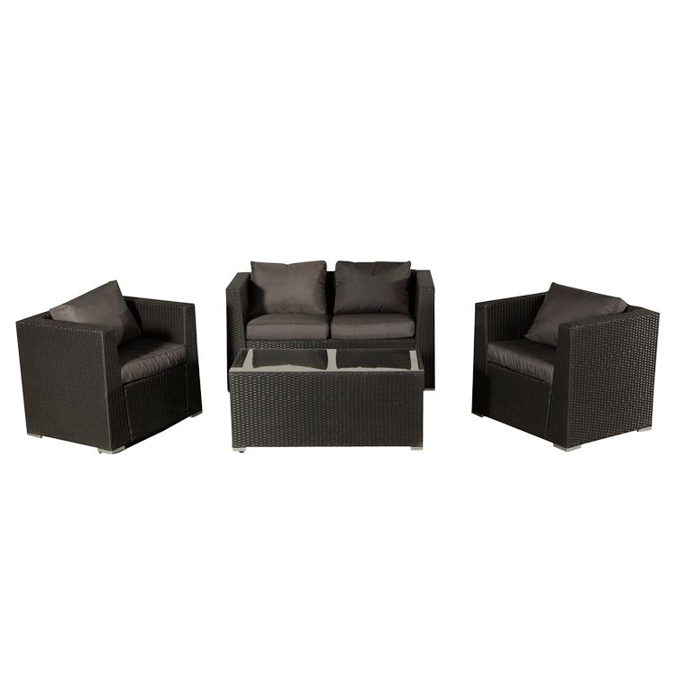 Reclining Grey Sofa Sets Garden Life Plastic Rattan Wicker Furniture Set