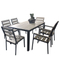 Bistro garden table set Cast bar chair aluminum mesh patio furniture