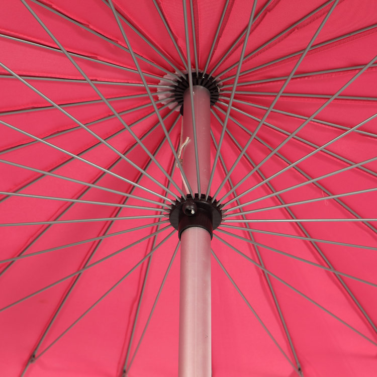 Hot Selling Customize Outdoor California Umbrella Olefin Fabric Aluminum Auto Tilt Brown Market Umbrella